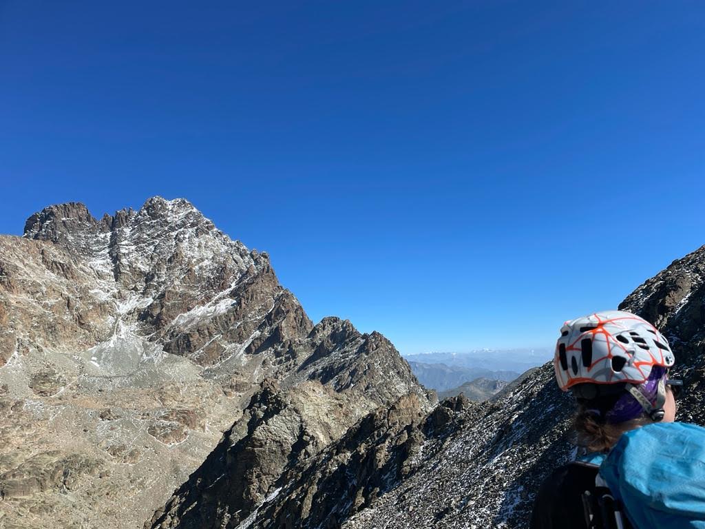 Monviso north face from Punta Trento ridge